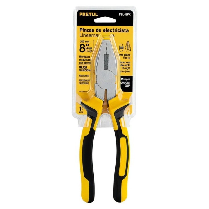 Alicate de Electricista 8'' Comfort Grip Pretul