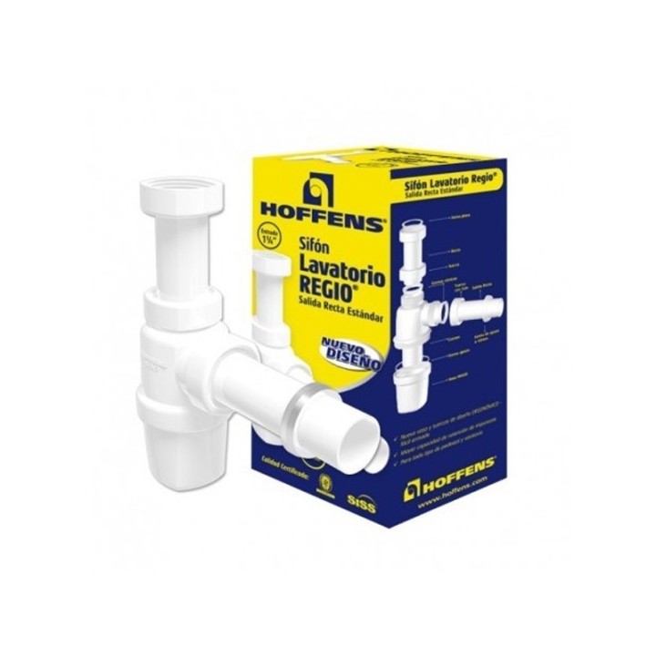 Sifón Regio 1 1/4" Salida Recta Estándar